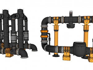 Ambiente modulare di fantascienza 16 Modello 3D