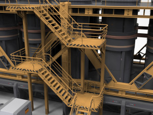Sci-fi storage tank Model 3D