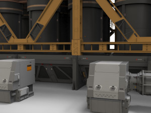 Sci-fi storage tank Model 3D