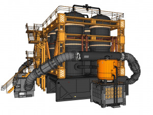 Sci-fi storage tank Model 3D