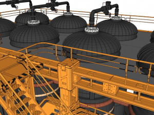 Sci-fi storage tank Model 3D