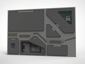 Sci-fi architecture kitbash 35 Modelo 3D