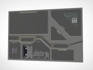 Sci-fi architecture kitbash 35 Modelo 3D