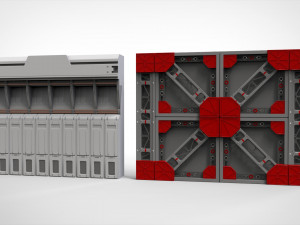 Sci-fi architecture kitbash 35 Modelo 3D
