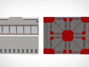 Sci-fi architecture kitbash 35 3D Model