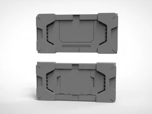 Sci-fi architecture kitbash 35 3D Model