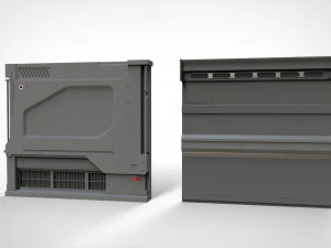 Sci-fi architecture kitbash 35 3D Model