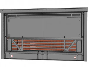 Sci-fi architecture kitbash 35 3D Model