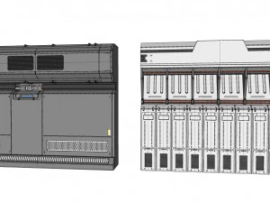 Sci-fi architecture kitbash 35 3D Model
