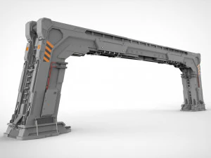 Sci fi modular environment 10 3D Model