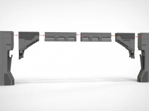 Sci fi modular environment 10 3D Model