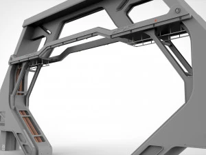 Sci fi modular environment 10 3D Model