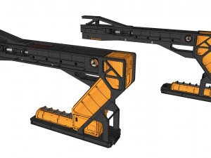 Sci fi modular environment 10 3D Model