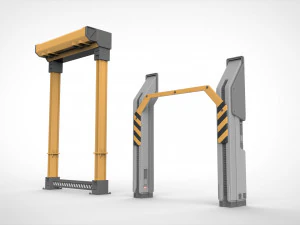 Sci-fi architecture kitbash 36 3D Model