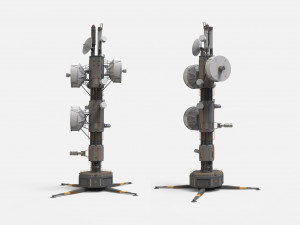 Sci fi antenna 7 Modello 3D