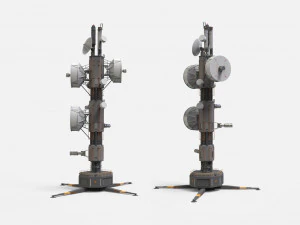 Научно-фантастическая антенна 7 3D Модель