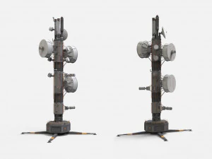 Научно-фантастическая антенна 7 3D Модель