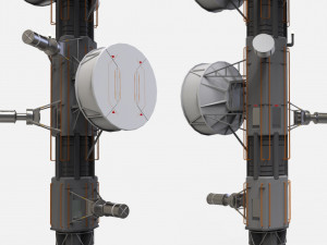 Sci fi antenna 7 Modello 3D