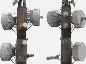 Научно-фантастическая антенна 7 3D Модель