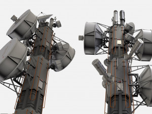 Sci fi antenna 7 Modello 3D