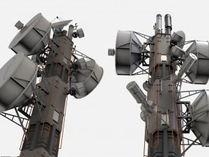 Научно-фантастическая антенна 7 3D Модель