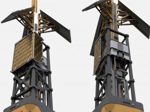 Научно-фантастическая антенна 7 3D Модель