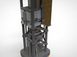 Sci fi antenna 7 Modello 3D
