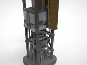 Научно-фантастическая антенна 7 3D Модель