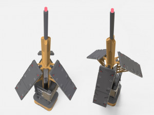 Sci fi antenna 7 Modello 3D