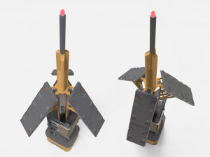 Научно-фантастическая антенна 7 3D Модель