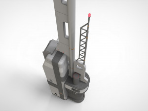 Sci fi antenna 7 Modello 3D