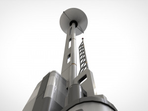 Sci fi antenna 7 Modello 3D