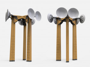 Sci fi antenna 7 Modello 3D
