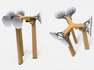 Sci fi antenna 7 Modello 3D