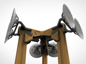 Sci fi antenna 7 Modello 3D