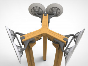 Sci fi antenna 7 Modello 3D