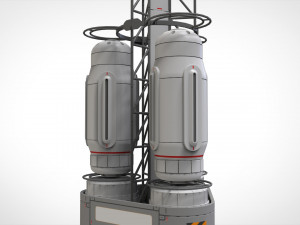 Sci fi antenna 7 Modello 3D