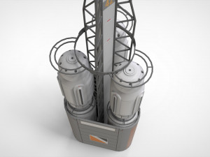 Sci fi antenna 7 Modello 3D