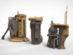 Sci-fi storage tank 2 Modelo 3D