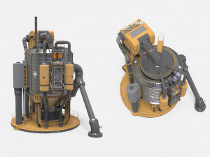 Sci-fi storage tank 2 Modelo 3D