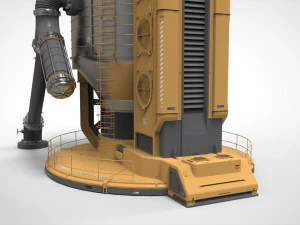 Sci-fi storage tank 2 3D Model