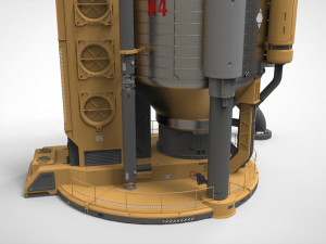 Sci-fi storage tank 2 Modelo 3D