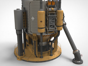 Sci-fi storage tank 2 Modelo 3D
