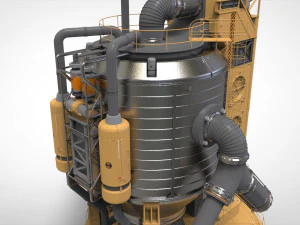 Sci-fi storage tank 2 3D Model