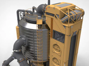 Sci-fi storage tank 2 3D Model