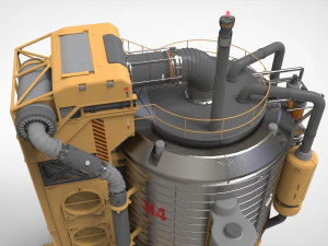 Sci-fi storage tank 2 3D Model