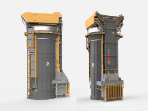 Sci-fi storage tank 2 Modelo 3D