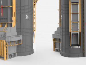 Sci-fi storage tank 2 Modelo 3D