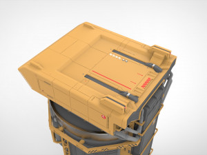 Sci-fi storage tank 2 Modelo 3D