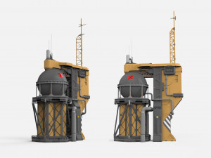 Sci-fi storage tank 2 Modelo 3D